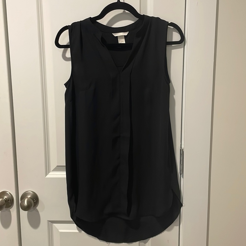 Black H&M Tunic sleeveless blouse